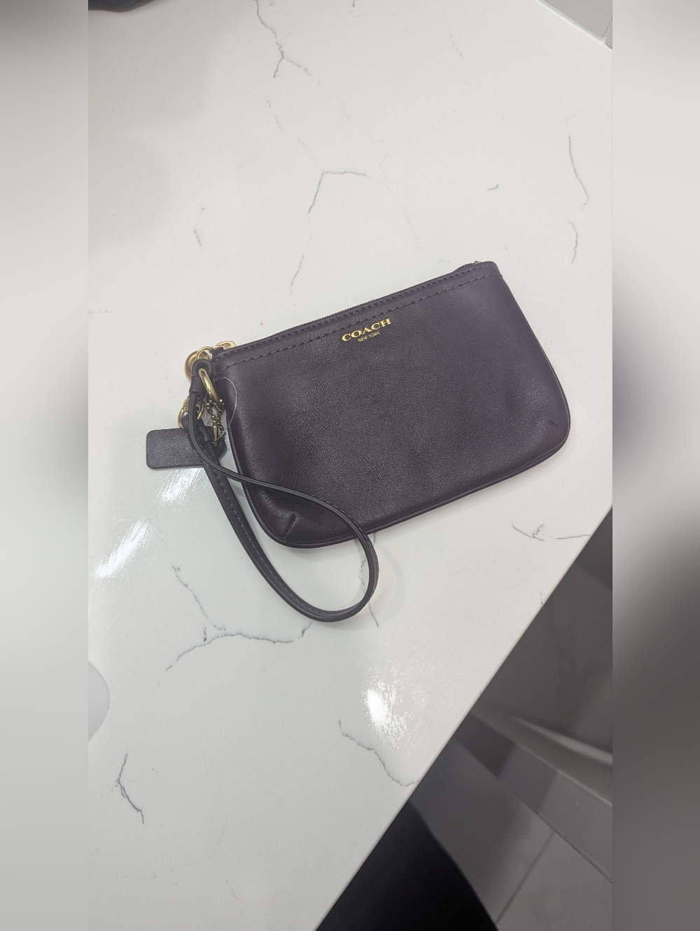 Coach Leather Wristlet